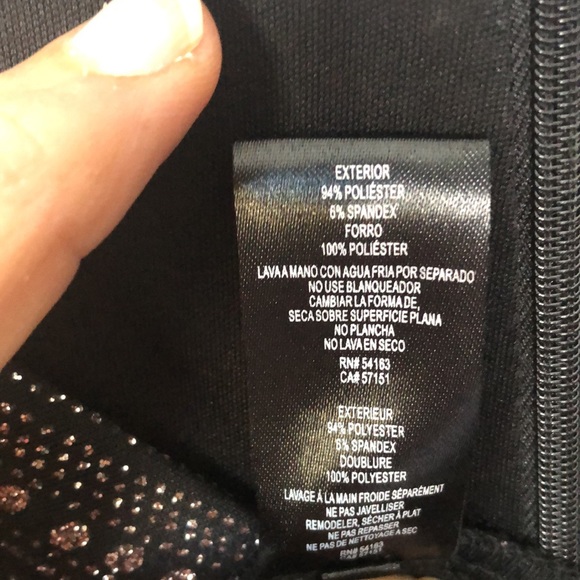 Jessica Howard 18W Black Gold Metallic Chevron Party Dress Bell Sleeves - Picture 8 of 9